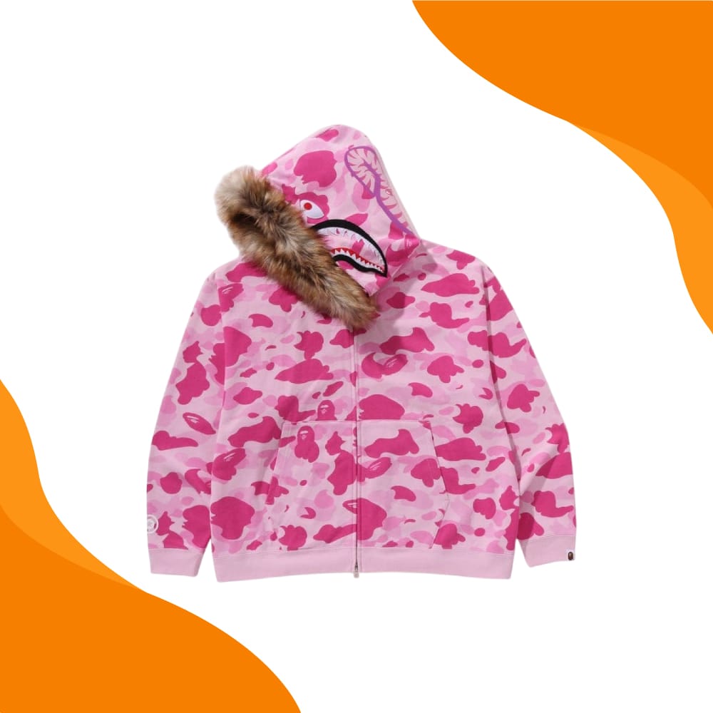 Bape Hoodie Pink