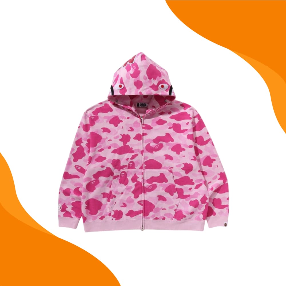 Bape Hoodie Pink
