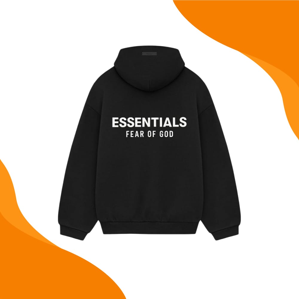 Black Essentials Hoodie