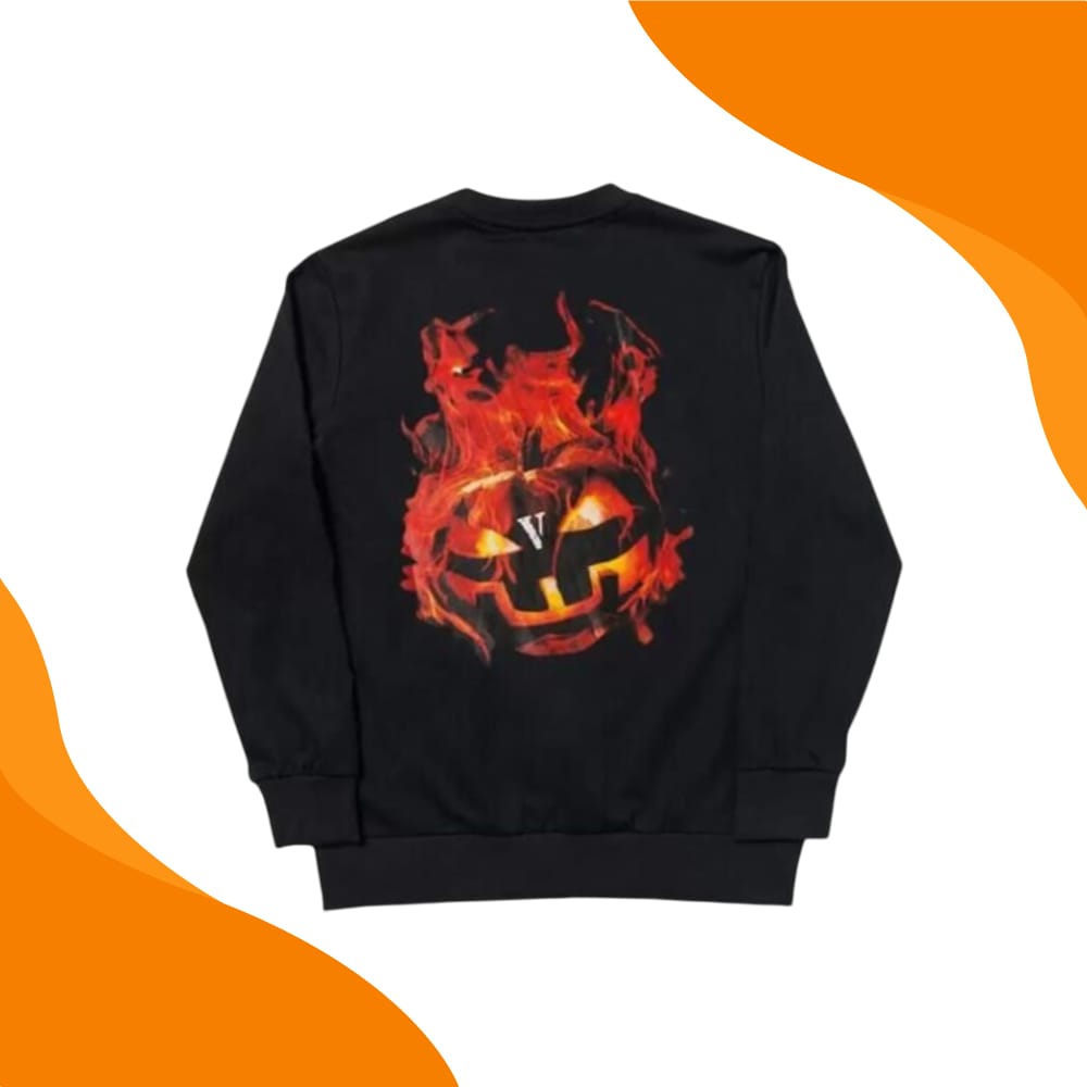 Black and Orange Vlone Sweatshirt