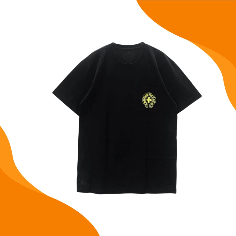 Black and Yellow Chrome Hearts Shirt
