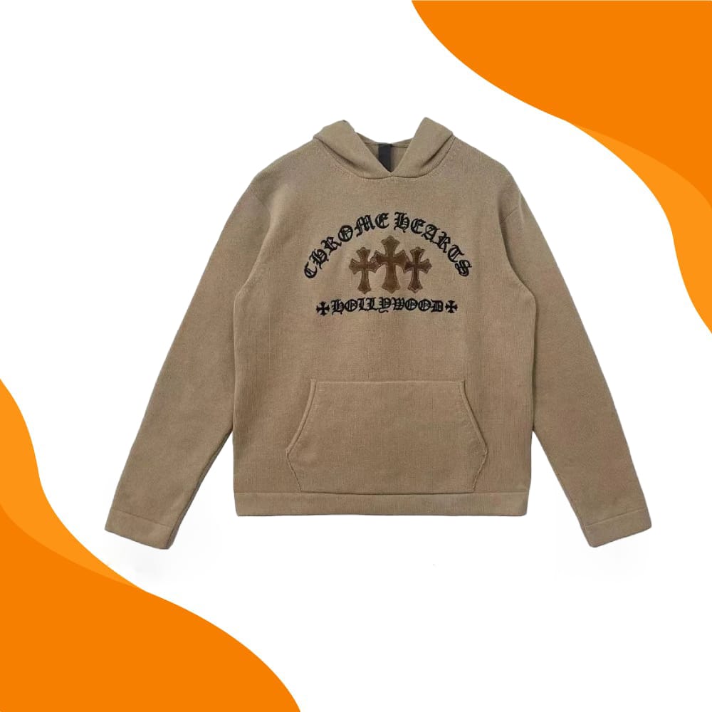 Chrome Hearts Triple Cross Leather Hoodie