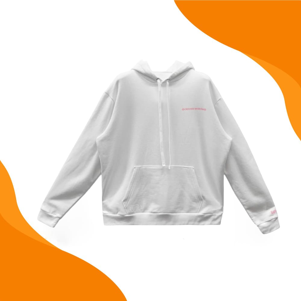 Chrome Hearts " Love You" Portrait Pink Letter Hoodie