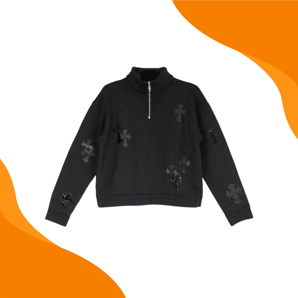 Chrome Hearts Half Zip Sweatshirt