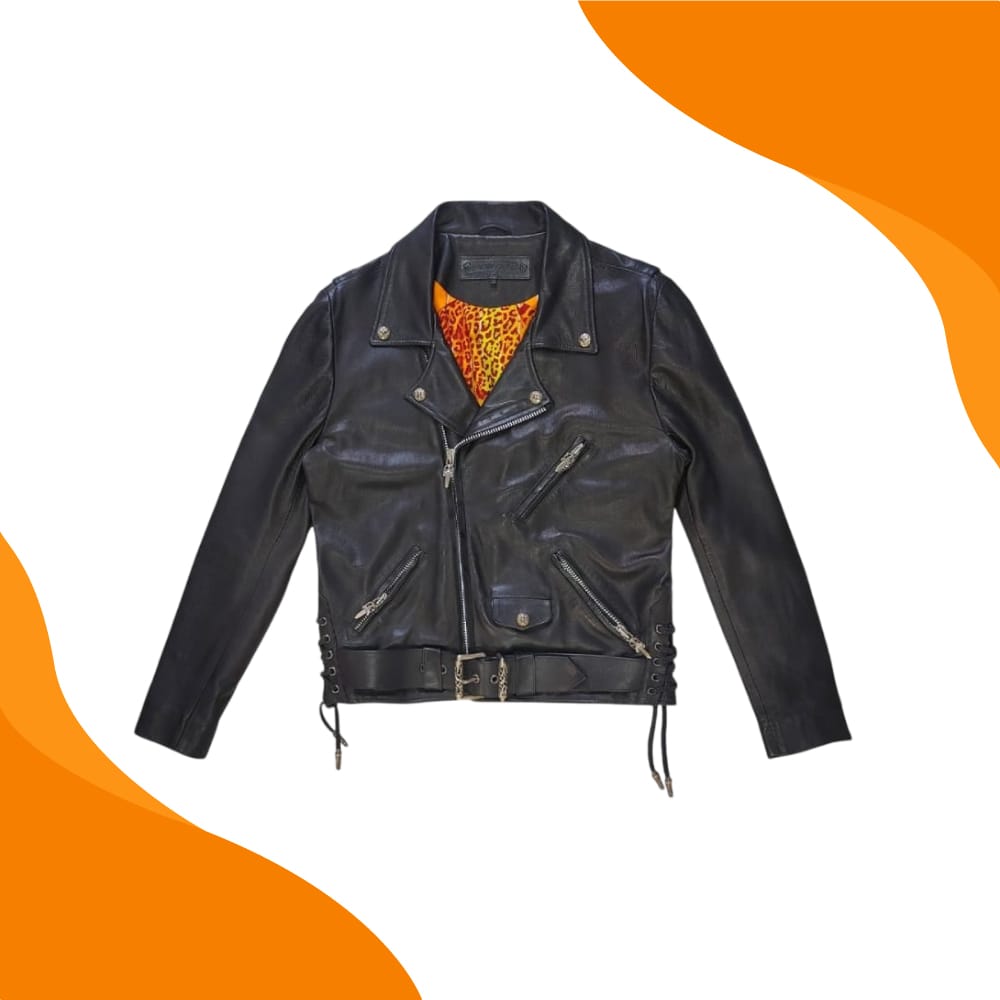 Chrome Hearts Jj Dean Leather Biker Jacket