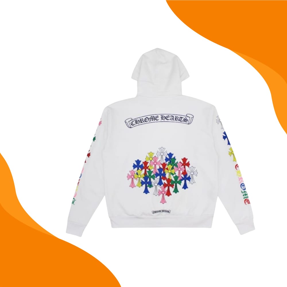 Chrome Hearts Multicolor Hoodie White