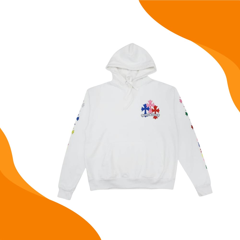 Chrome Hearts Multicolor Hoodie White