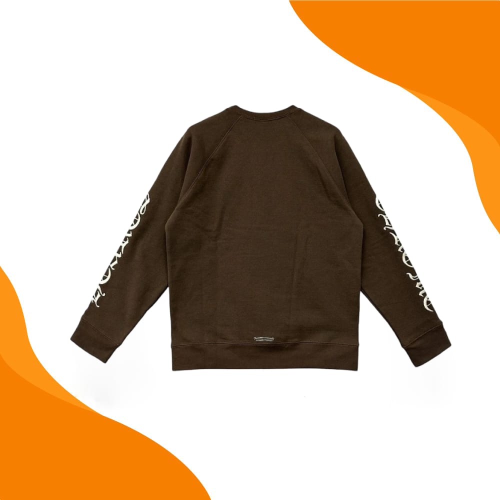 Chrome Hearts Embroidered Brown Sweatshirt
