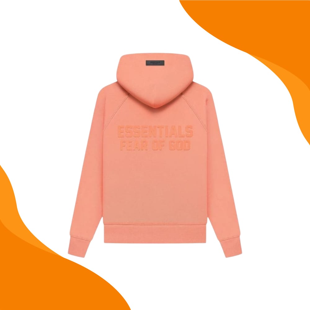 Coral Pink Essentials Hoodie