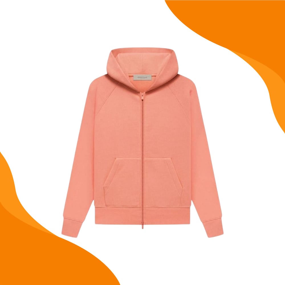 Coral Pink Essentials Hoodie