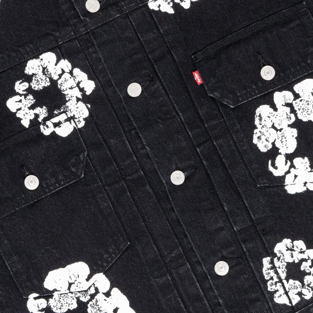 Denim Tears All Over Wreath Jacket Black