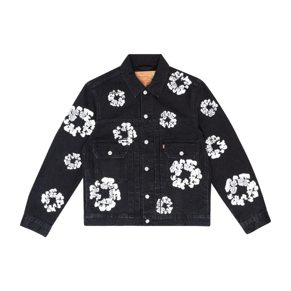 Denim Tears All Over Wreath Jacket Black
