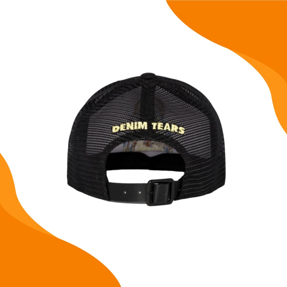 Denim Tears Black Trucker Hat