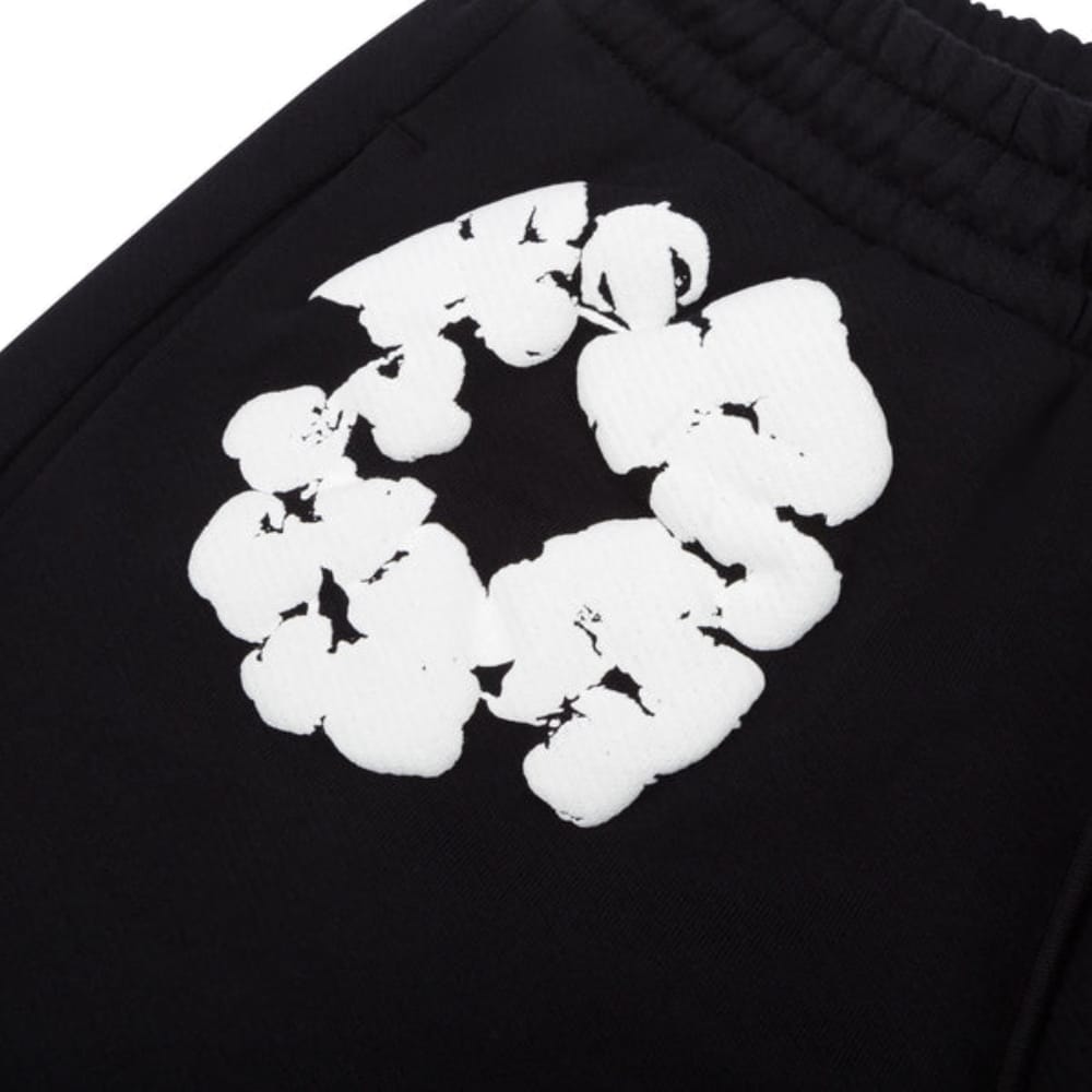 Denim Tears Wreath Sweatpants Black