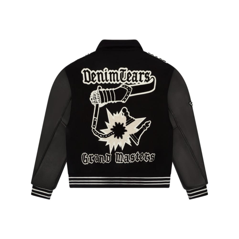 Denim Tears Grandmaster Varsity Jacket Black