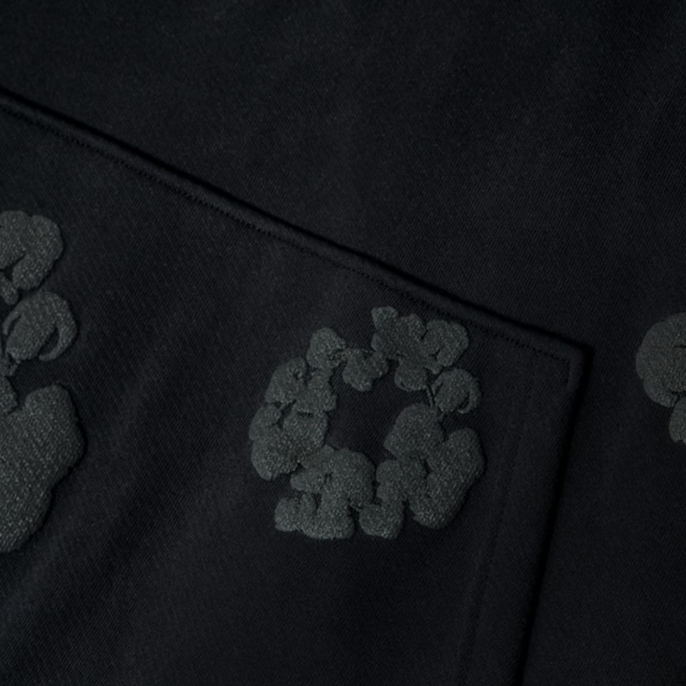 Denim Tears Wreath Hoodie Black