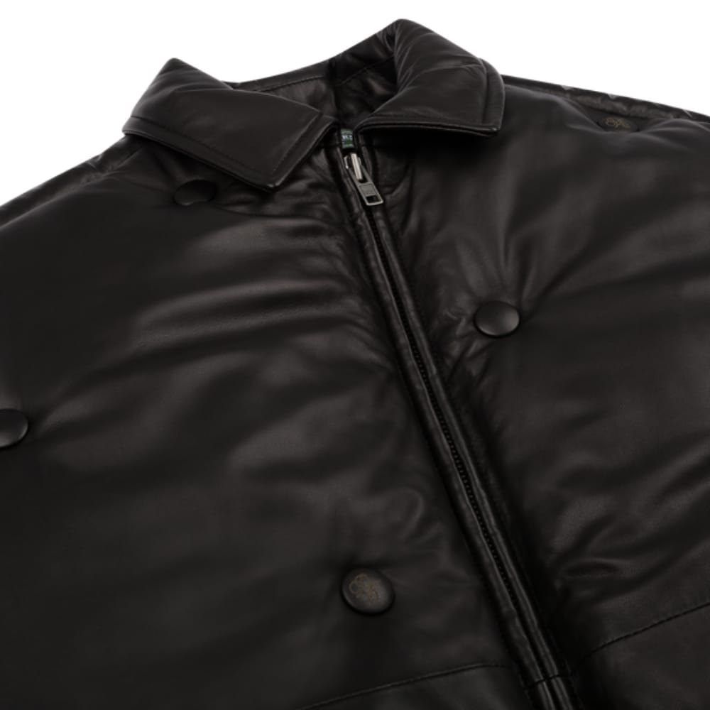 Denim Tears Sofa Leather Puffer Jacket