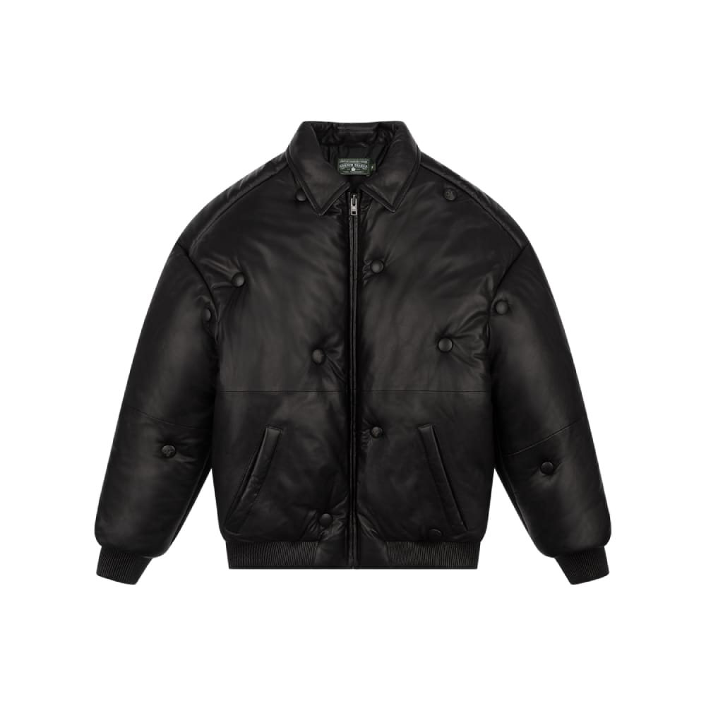 Denim Tears Sofa Leather Puffer Jacket