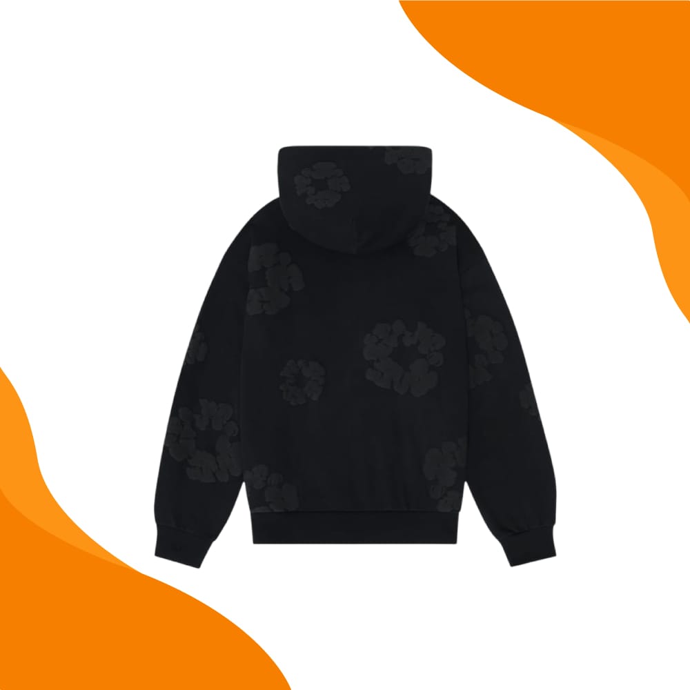 Denim Tears Wreath Hoodie Black