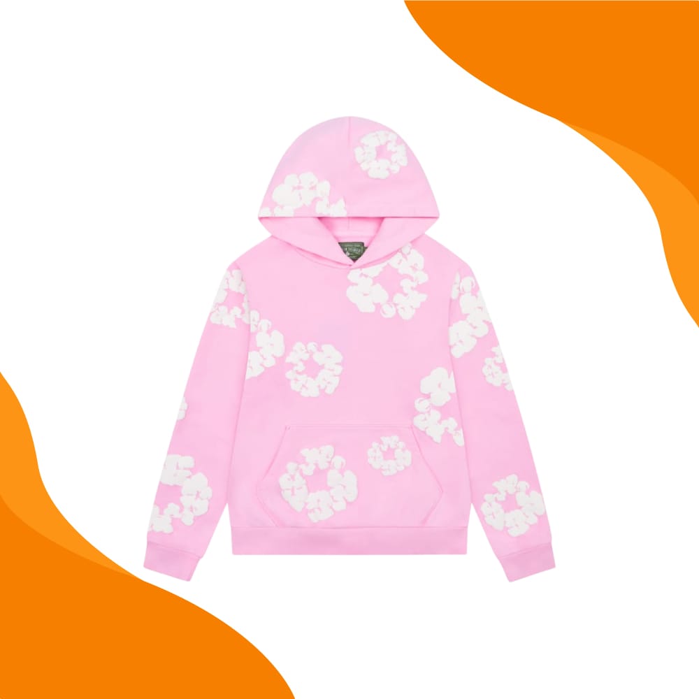 Denim Tears Wreath Hoodie Pink