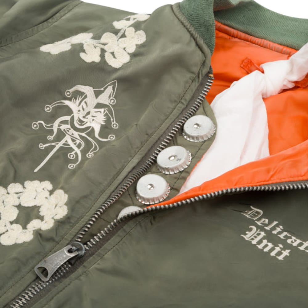 Denim Tears X Delicate Unit Bomber Jacket Green