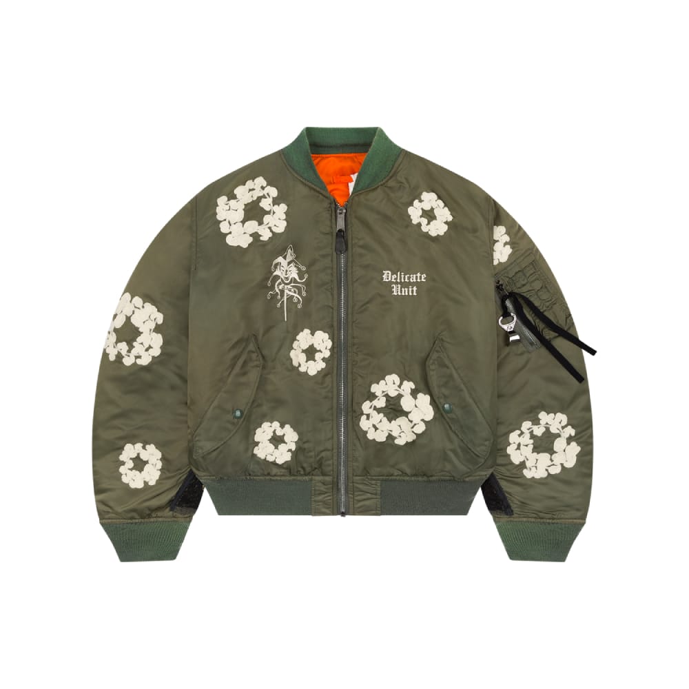 Denim Tears X Delicate Unit Bomber Jacket Green