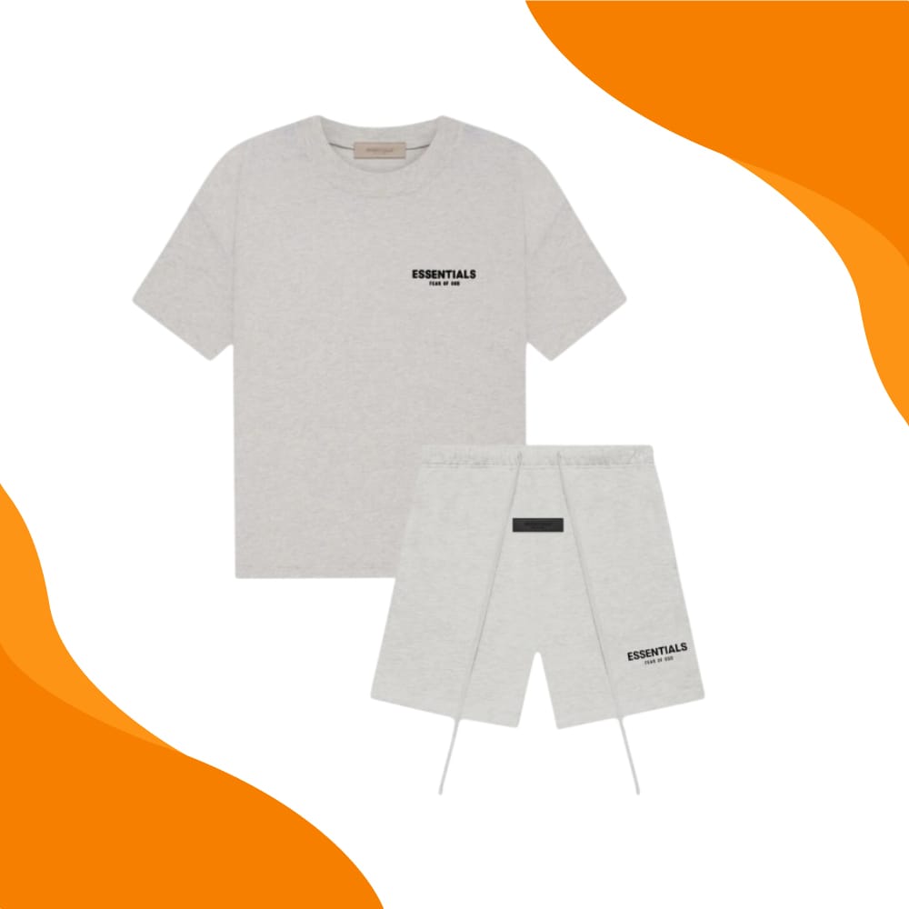 Fear of God Essentials Short Set Light Heather Oatmeal (SS22)