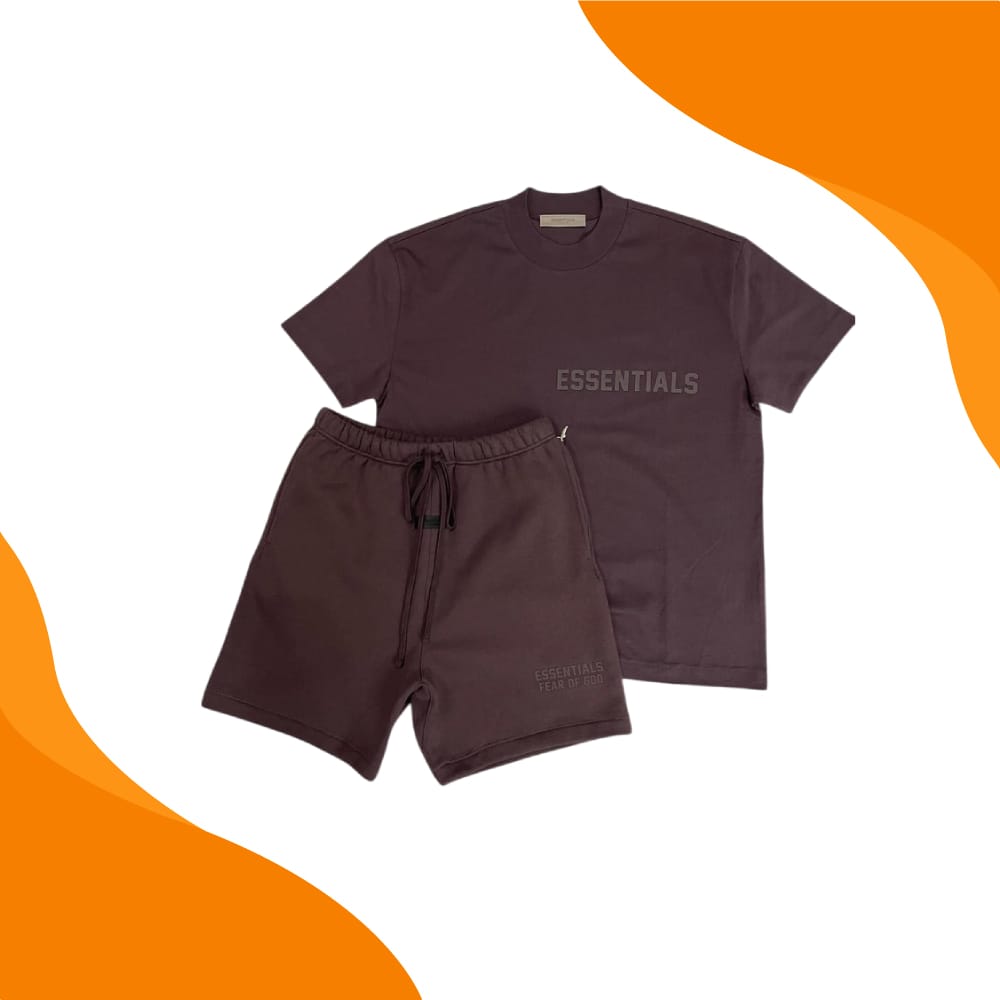 Fear of God Essentials Short Set Plum (SS23)