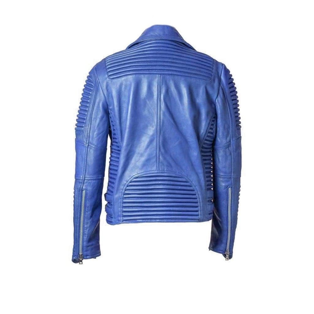Godspeed Leather Moto Jacket Royal