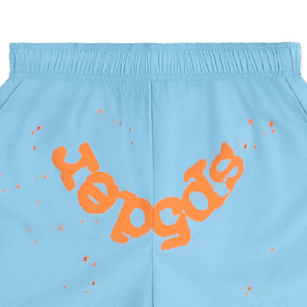 Blue Sp5der Shorts