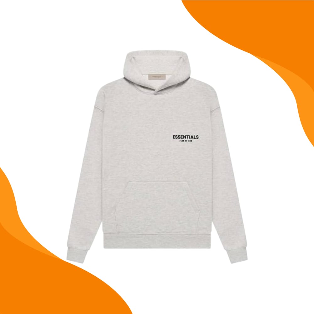 Light Oatmeal Grey Essentials Hoodie