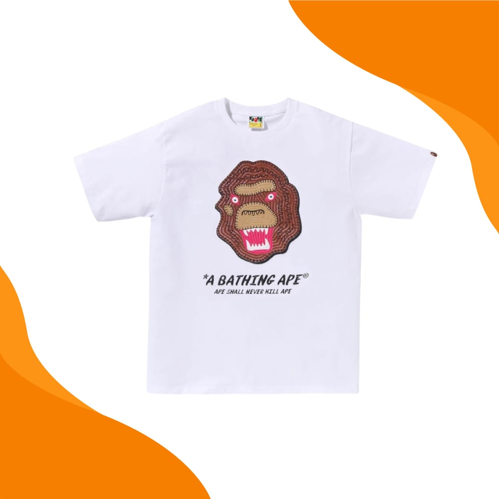 Mens White Bape T Shirt