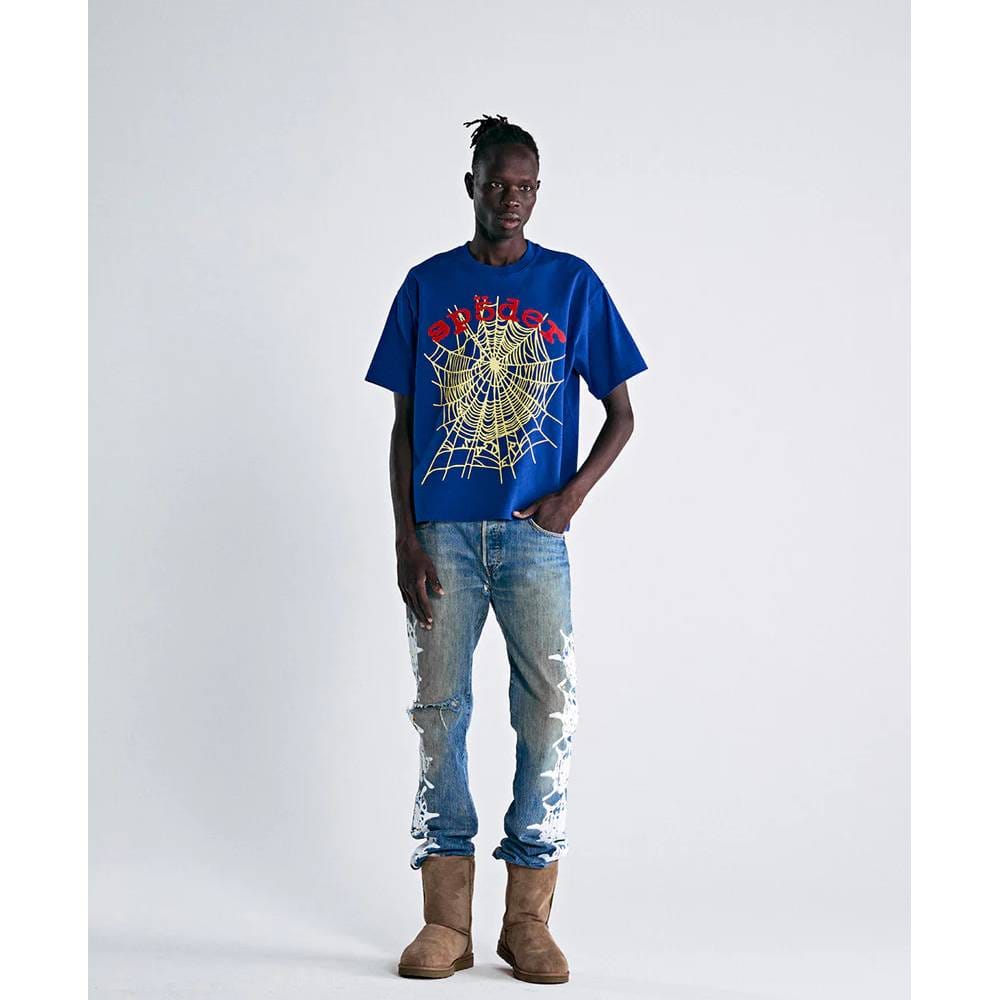 Sp5der Navy Blue Tee