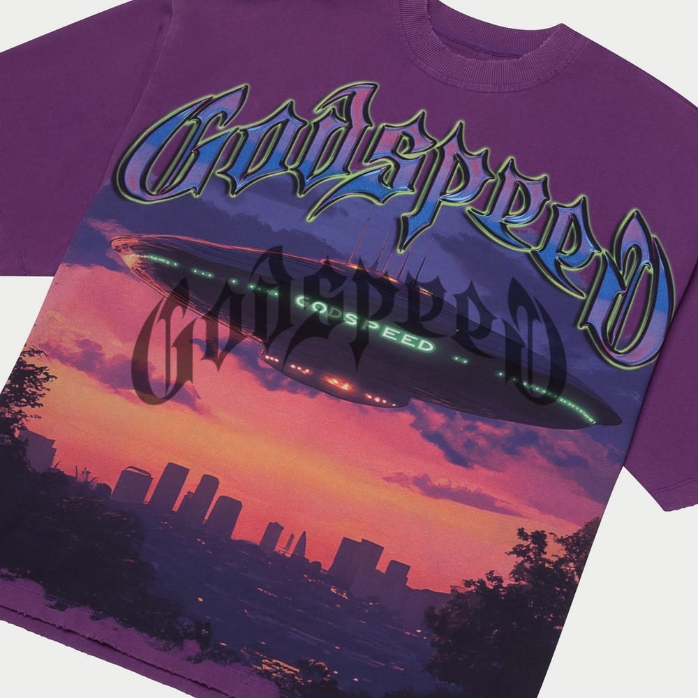 Purple Godspeed T shirt