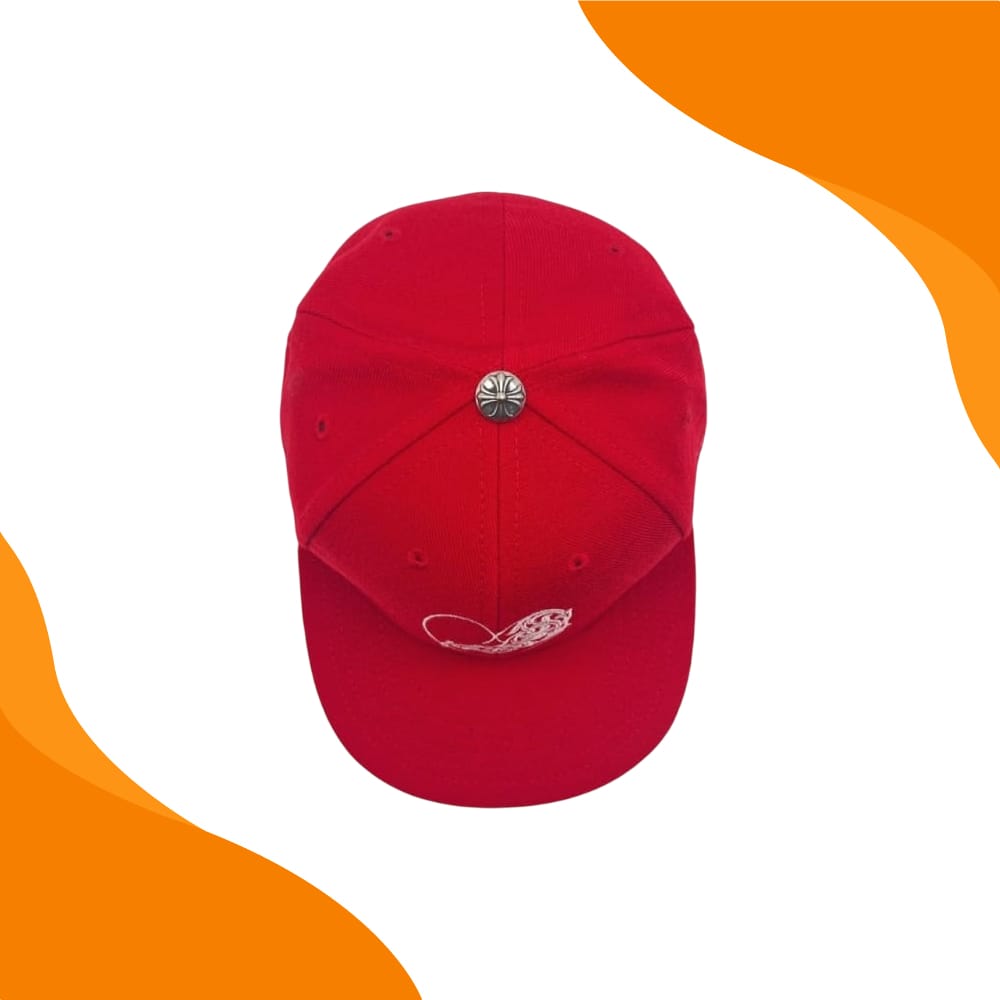 Red Chrome Hearts Hat