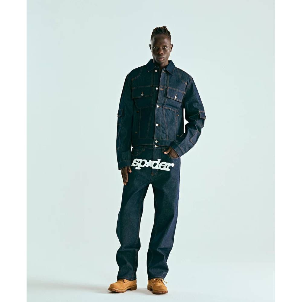 Sp5der Denim Trucker Jacket