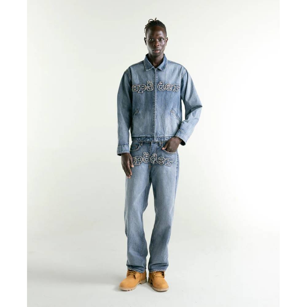 Light Blue Sp5der Denim Jacket