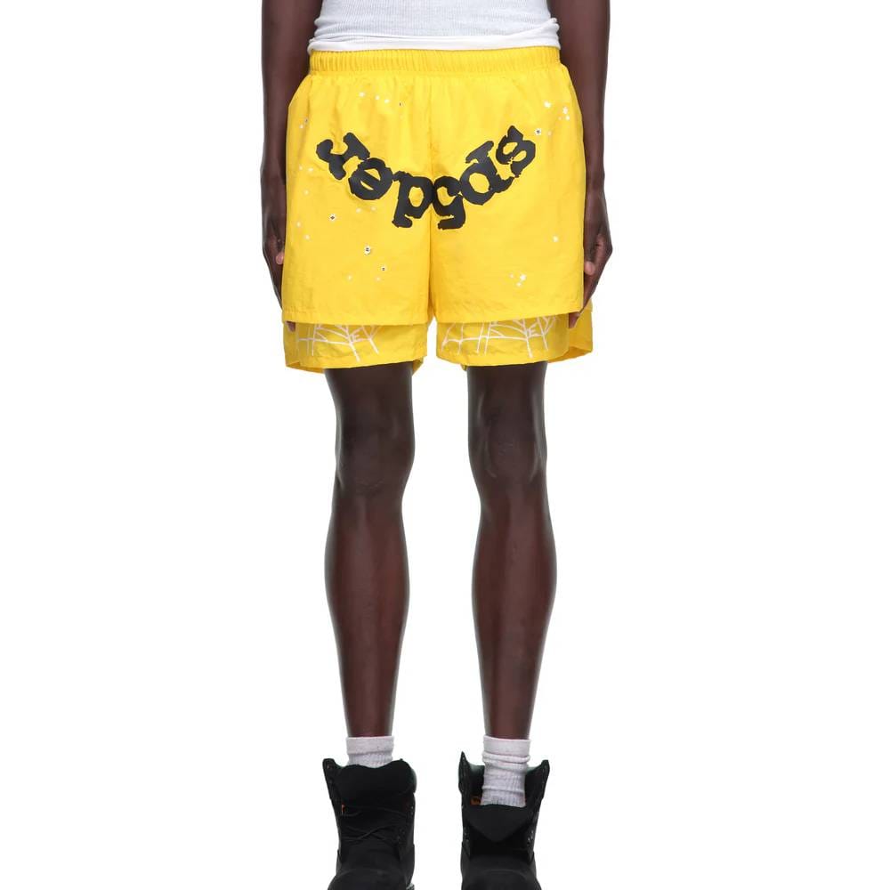 Yellow Sp5der Shorts