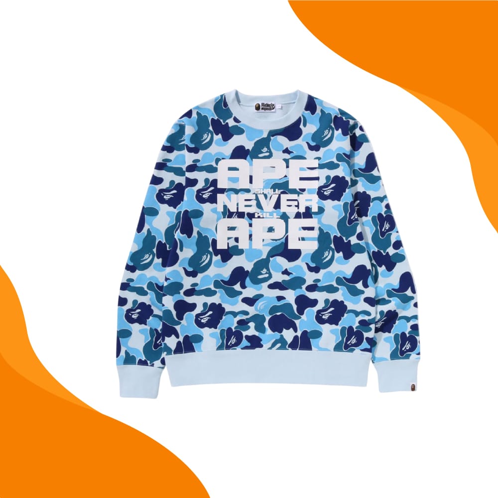 Bape Blue Camo Sweatshirt