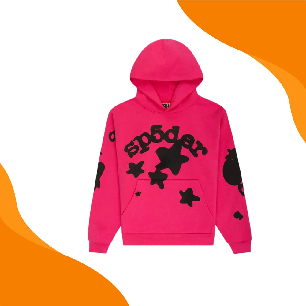 Sp5der Og Web Hoodie Pink
