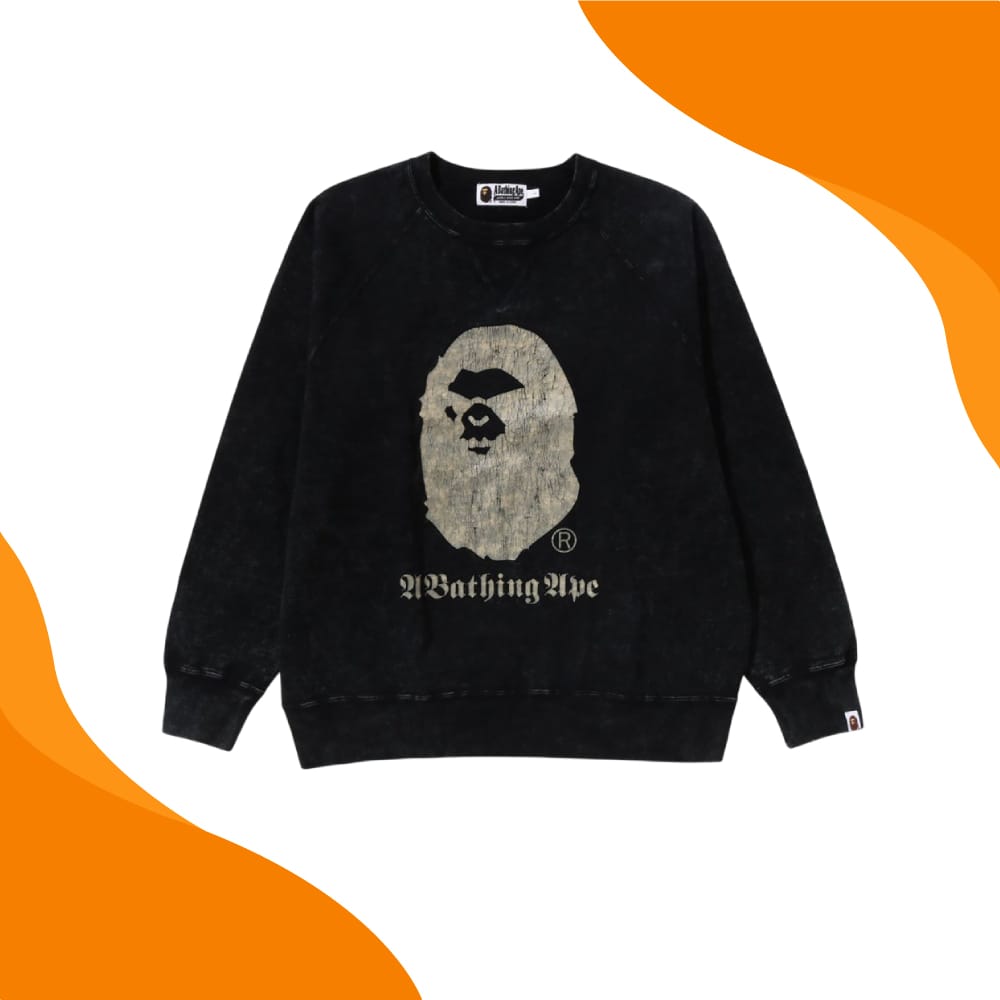 A Bathing Ape Overdye Relaxed Fit Sweatshirt