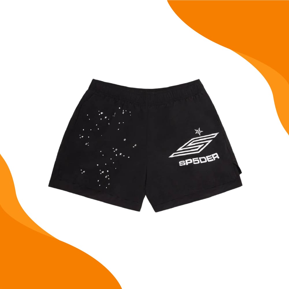 Black Sp5der Shorts
