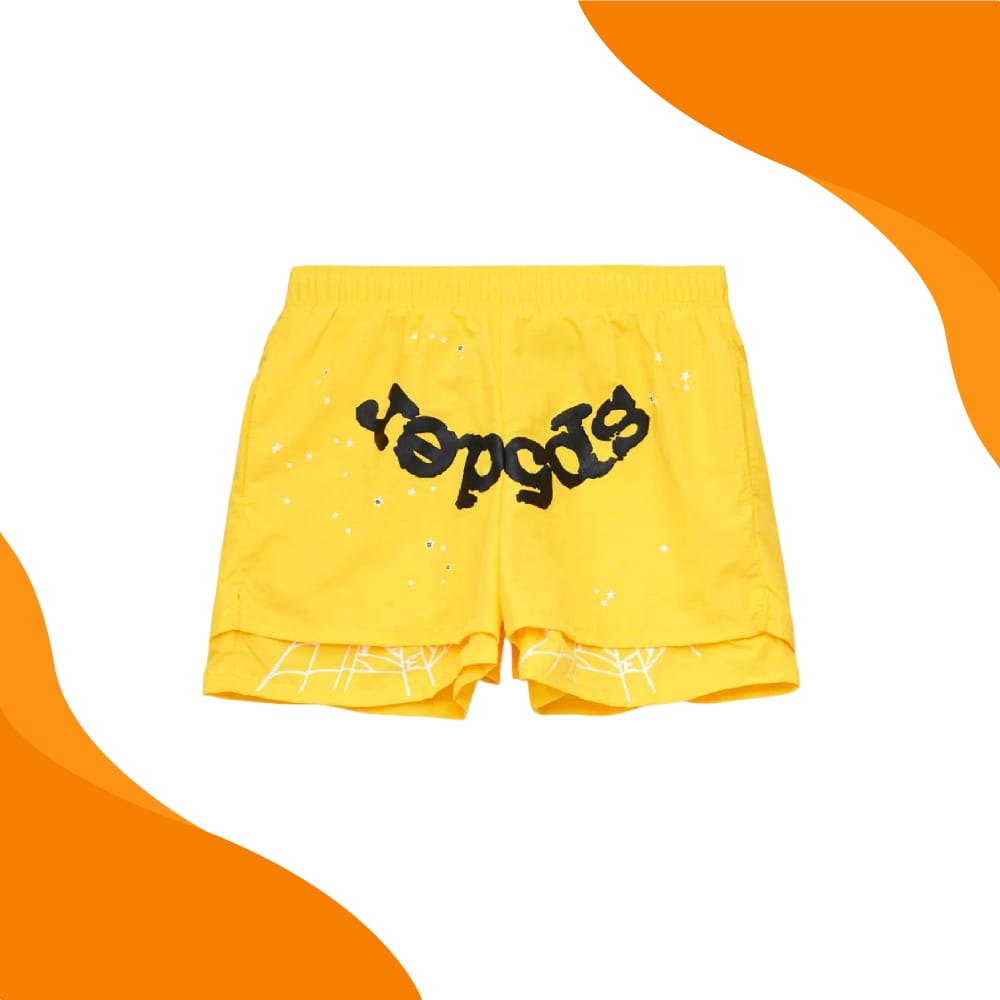 Yellow Sp5der Shorts