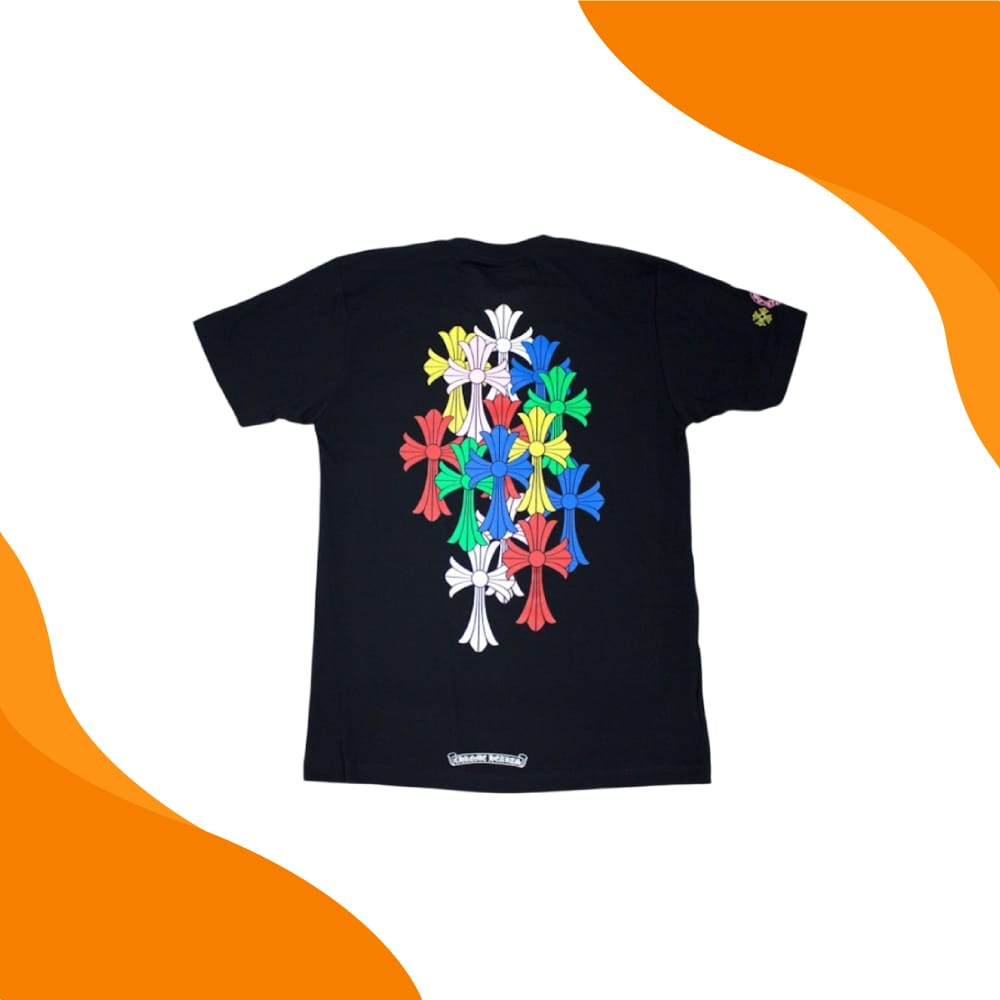 Chrome Hearts Multi Color Cross Cemetery T-shirt Black