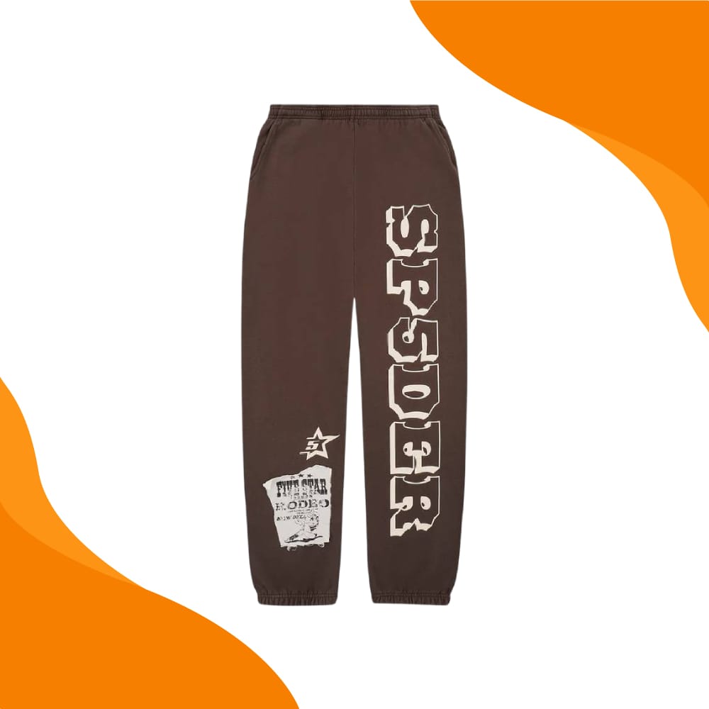 Brown Sp5der Sweatpants