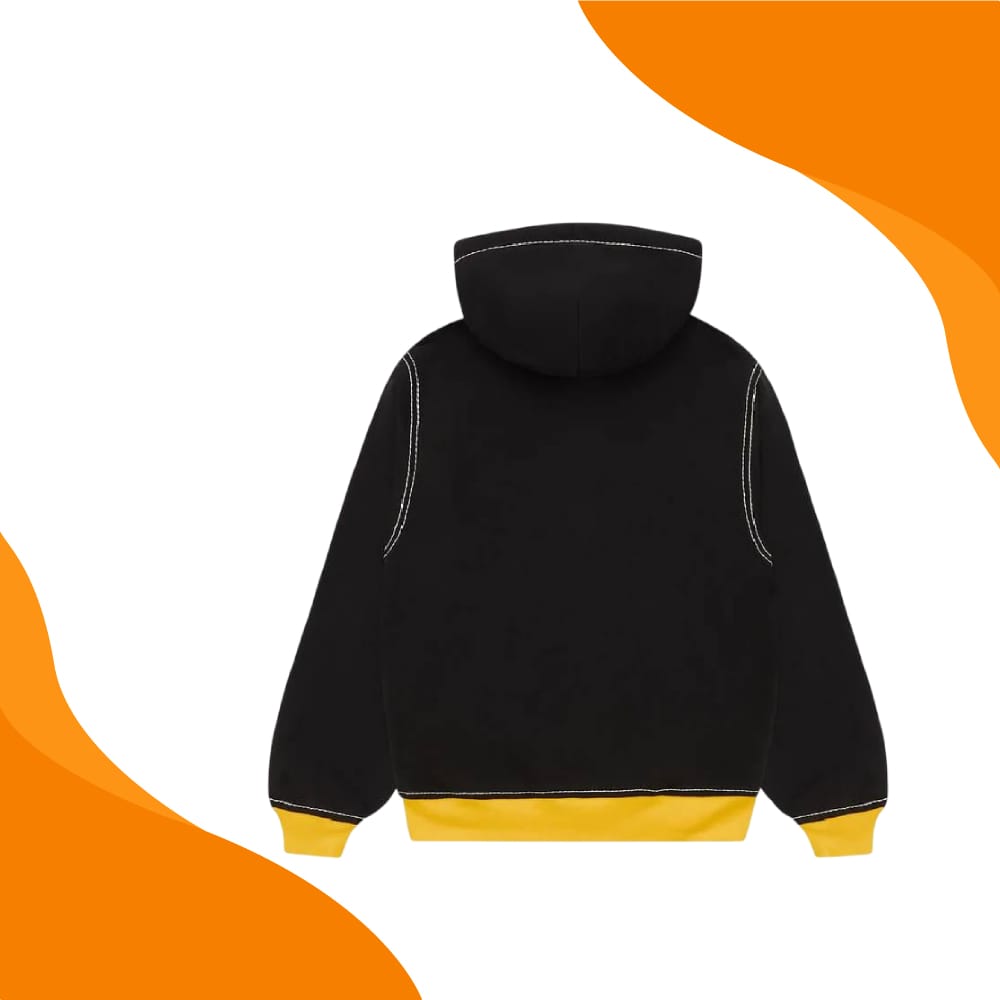 Black and Yellow Sp5der Hoodie