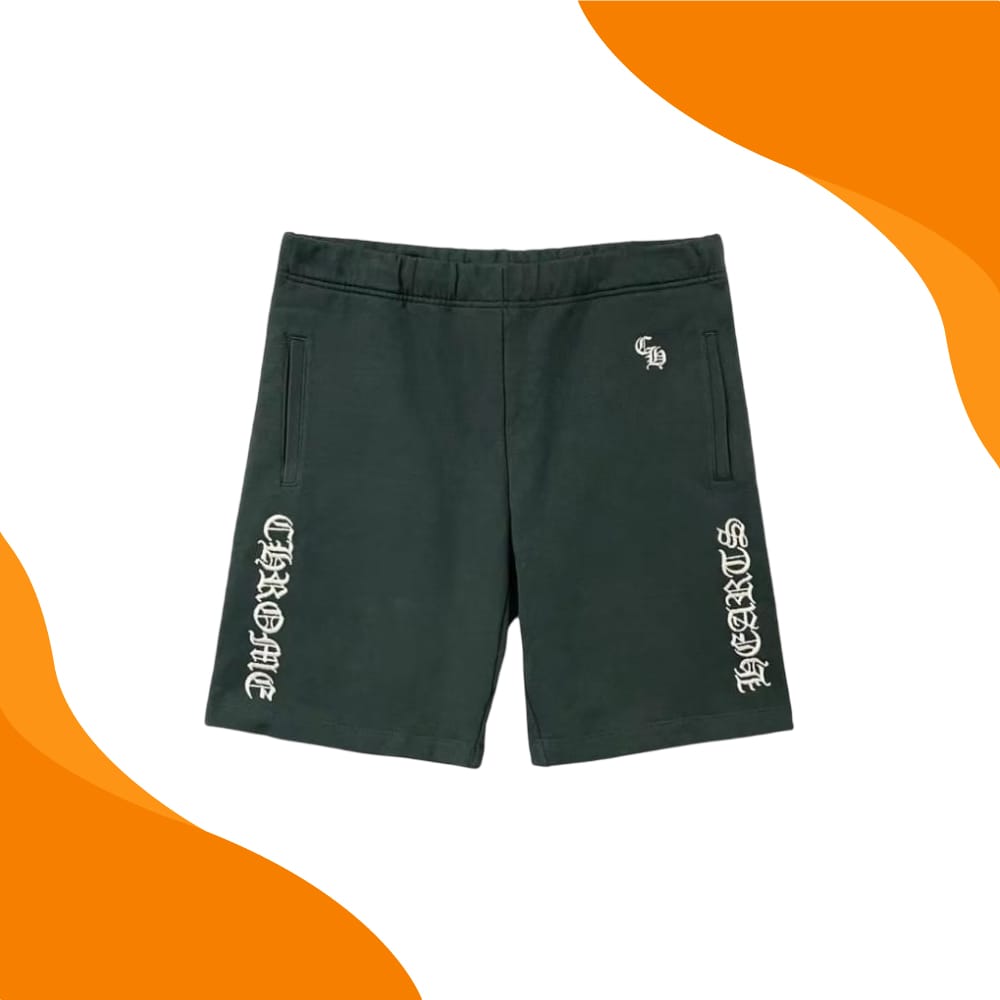 Chrome Hearts Dark Green Shorts